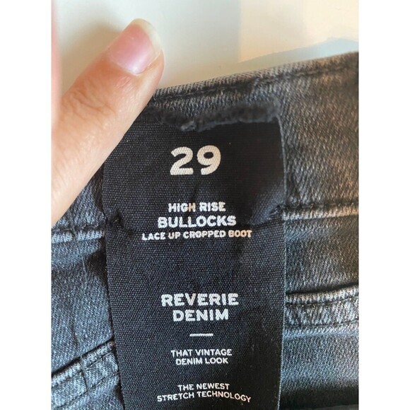 Hudson jeans high rise bullocks lace up crop boot size 29 - Picture 6 of 7